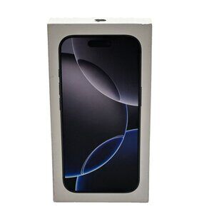 OEM Original Apple iPhone 16 Pro Black Titanium 256 GB Empty Box Only NO PHONE